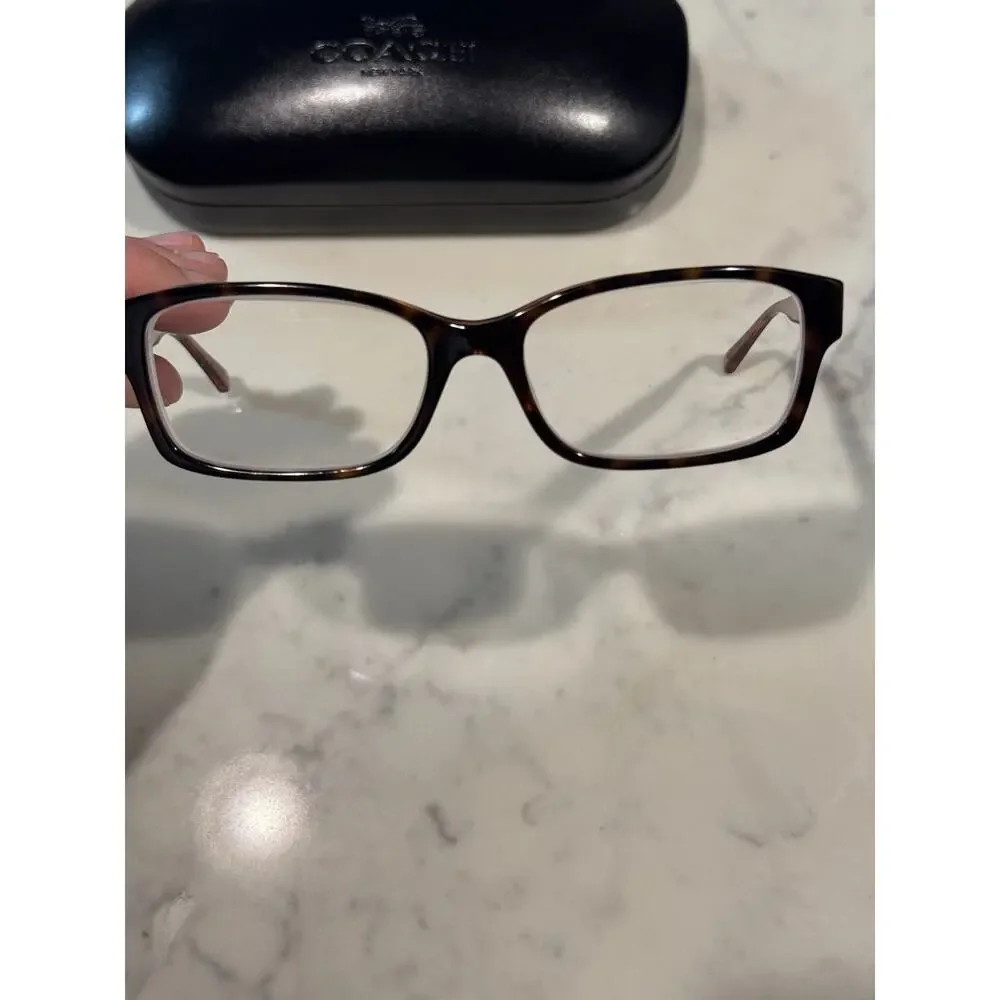 COACH HC6040 Brooklyn 5115 Tortoise/Pink Eyeglasses Frames And Case